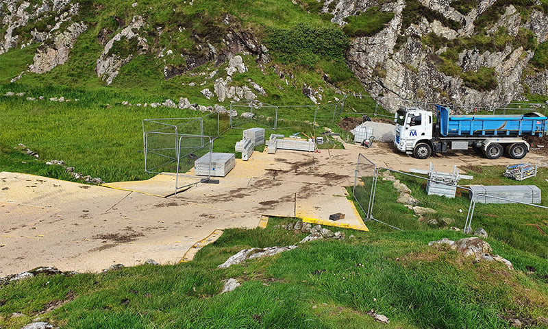 XtremeMat Haul Road Protects Isle of Iona for Scottish Water